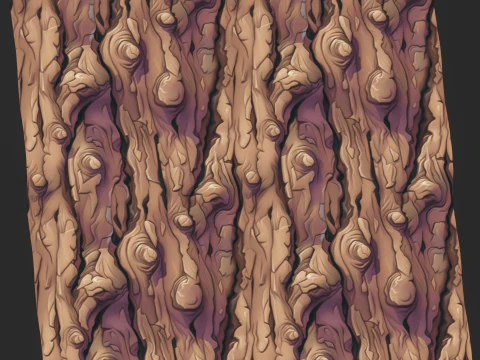 Stylized Bark Seamless Texture CG Textures