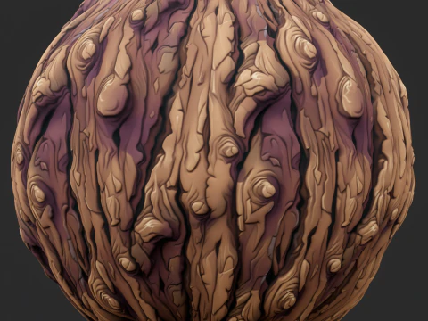 Stylized Bark Seamless Texture CG Textures