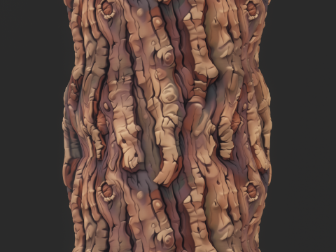 Stylized Bark Seamless Texture CG टेक्स्चर्स