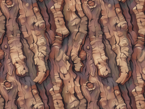 Stylized Bark Seamless Texture CG टेक्स्चर्स