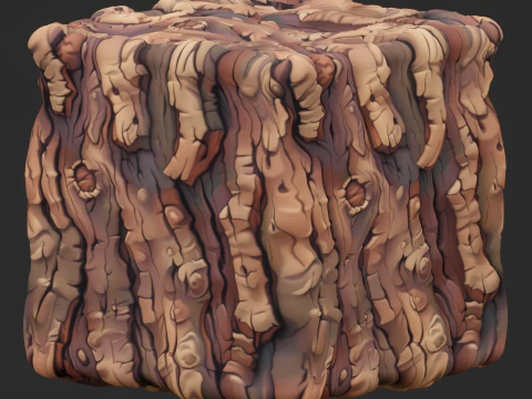 Stylized Bark Seamless Texture CG Textures