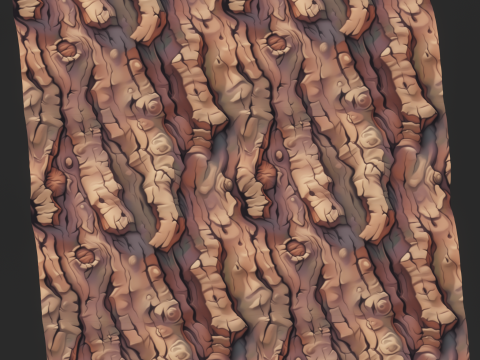 Stylized Bark Seamless Texture CG टेक्स्चर्स