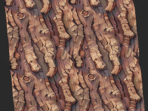 Stylized Bark Seamless Texture CG Textures