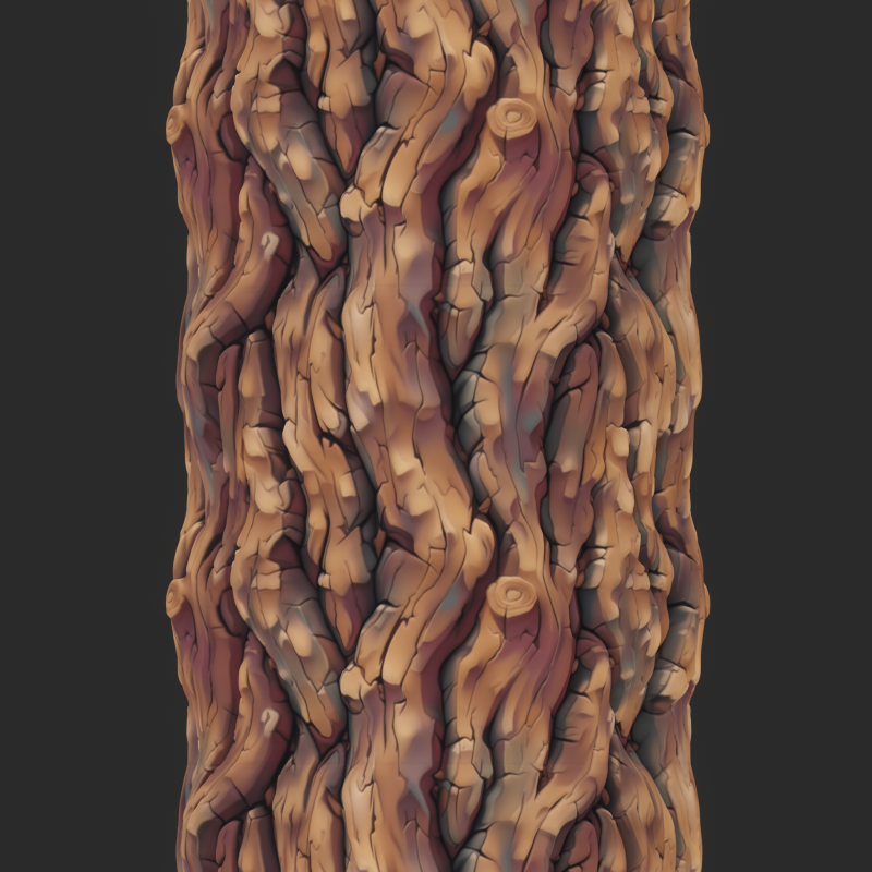 Stylized Bark Seamless Texture CG 텍스쳐 .c4d .max .obj .3ds .fbx .stl .blend 