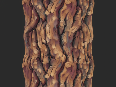Stylized Bark Seamless Texture CG टेक्स्चर्स