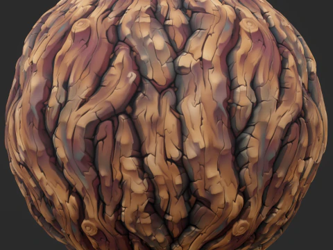 Stylized Bark Seamless Texture CG Textures