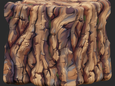 Stylized Bark Seamless Texture CG Tekstury