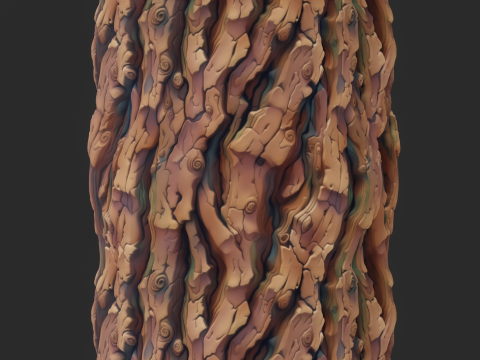 Stylized Bark Seamless Texture CG टेक्स्चर्स