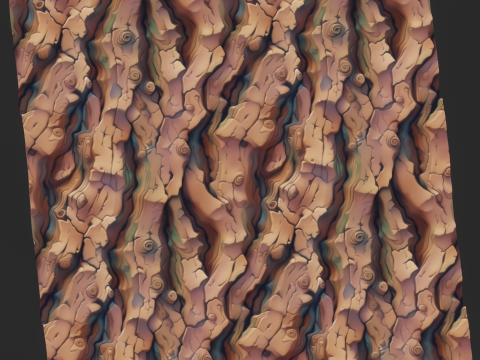 Stylized Bark Seamless Texture CG टेक्स्चर्स