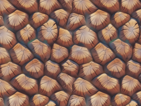 Stylized Bark Seamless Texture CG Dokuları
