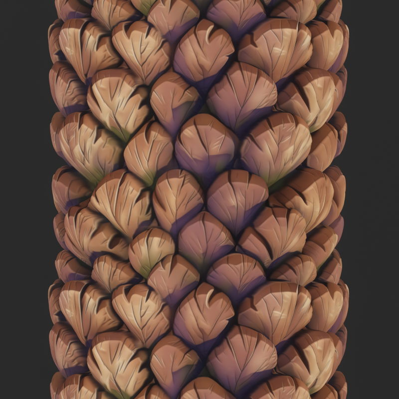 Stylized Bark Seamless Texture CG Textures .c4d .max .obj .3ds .fbx .stl .blend 