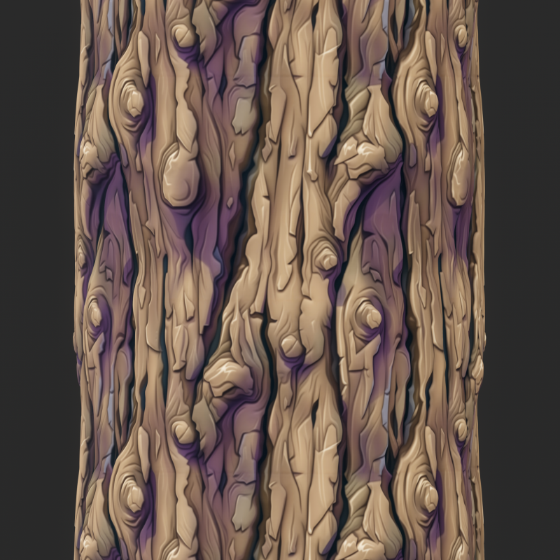 Stylized Bark Seamless Texture CG टेक्स्चर्स .c4d .max .obj .3ds .fbx .stl .blend 