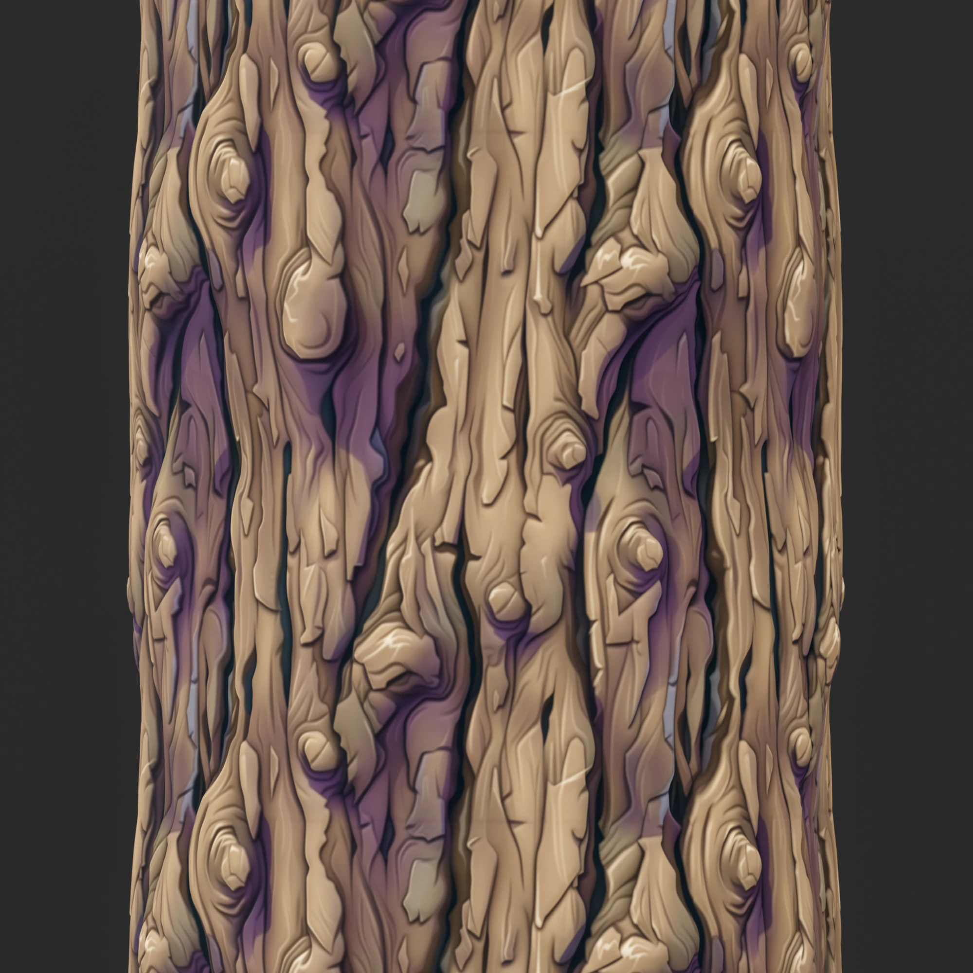 Stylized Bark Seamless Texture CG Textures .c4d .max .obj .3ds .fbx .stl .blend 