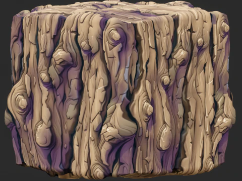 Stylized Bark Seamless Texture CG Textures