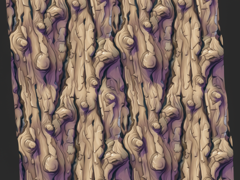 Stylized Bark Seamless Texture CG टेक्स्चर्स