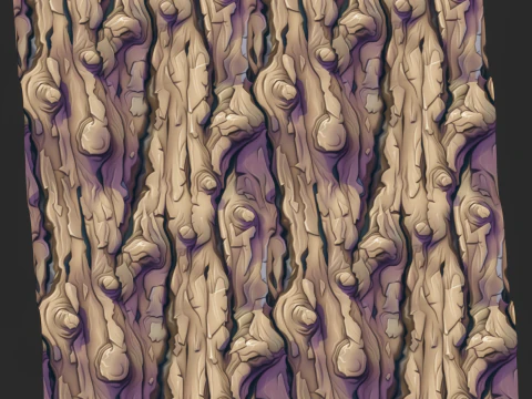 Stylized Bark Seamless Texture CG Textures