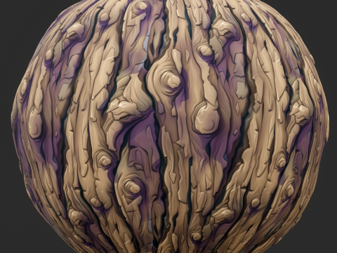 Stylized Bark Seamless Texture CG टेक्स्चर्स