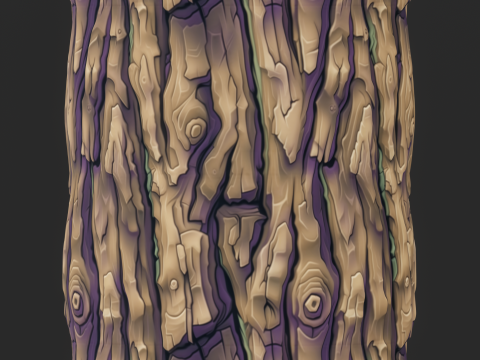 Stylized Bark Seamless Texture CG Textures
