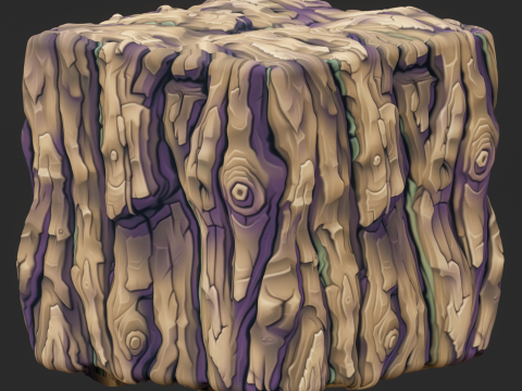 Stylized Bark Seamless Texture CG Textures