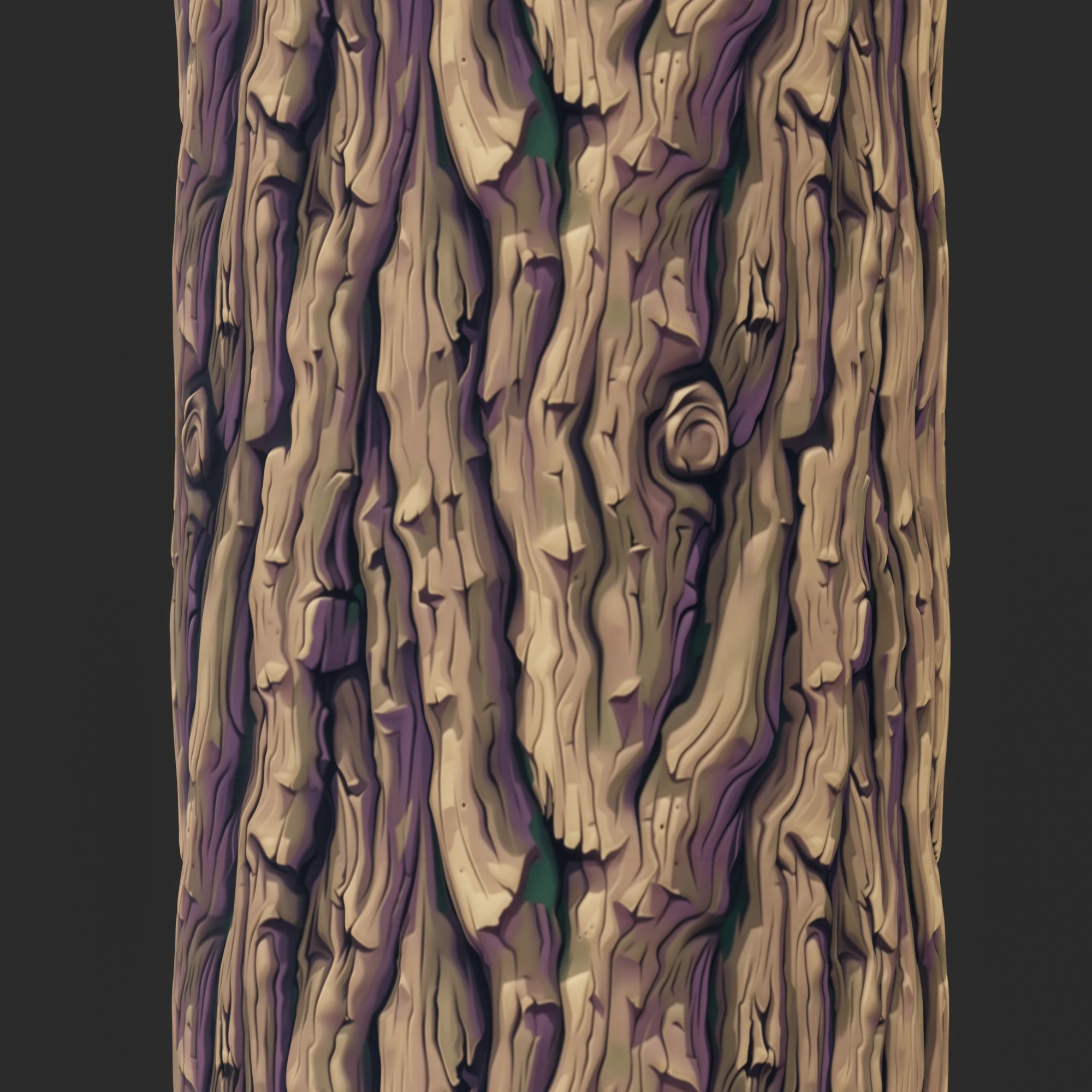 Stylized Bark Seamless Texture CG Textures .c4d .max .obj .3ds .fbx .stl .blend 