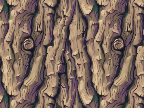 Stylized Bark Seamless Texture CG Textures