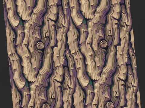 Stylized Bark Seamless Texture CG Textures