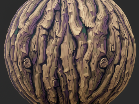 Stylized Bark Seamless Texture CG 纹理