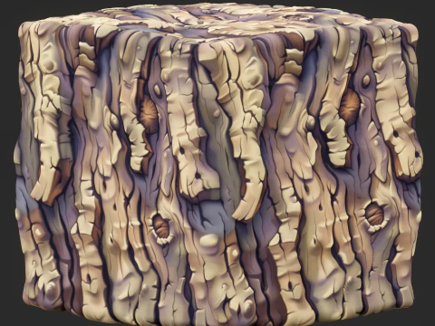 Stylized Bark Seamless Texture CG Textures