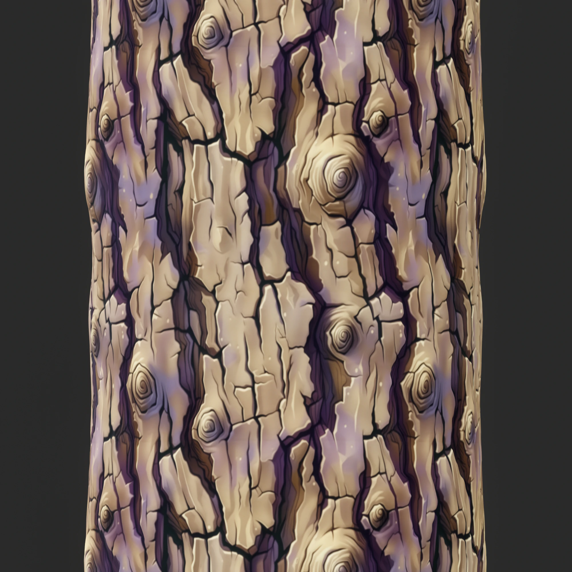 Stylized Bark Seamless Texture CG Textures .c4d .max .obj .3ds .fbx .stl .blend 