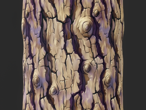 Stylized Bark Seamless Texture CG Texturen