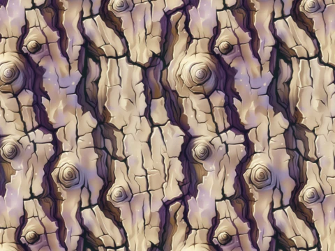 Stylized Bark Seamless Texture CG Textures