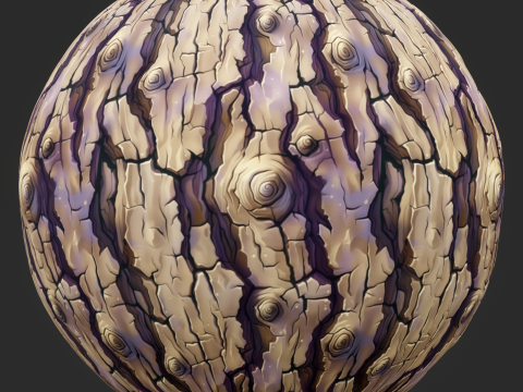 Stylized Bark Seamless Texture CG 텍스쳐