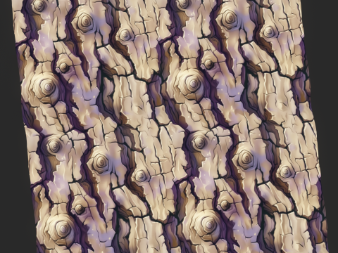 Stylized Bark Seamless Texture CG 텍스쳐