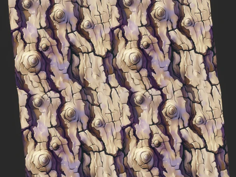 Stylized Bark Seamless Texture CG Textures