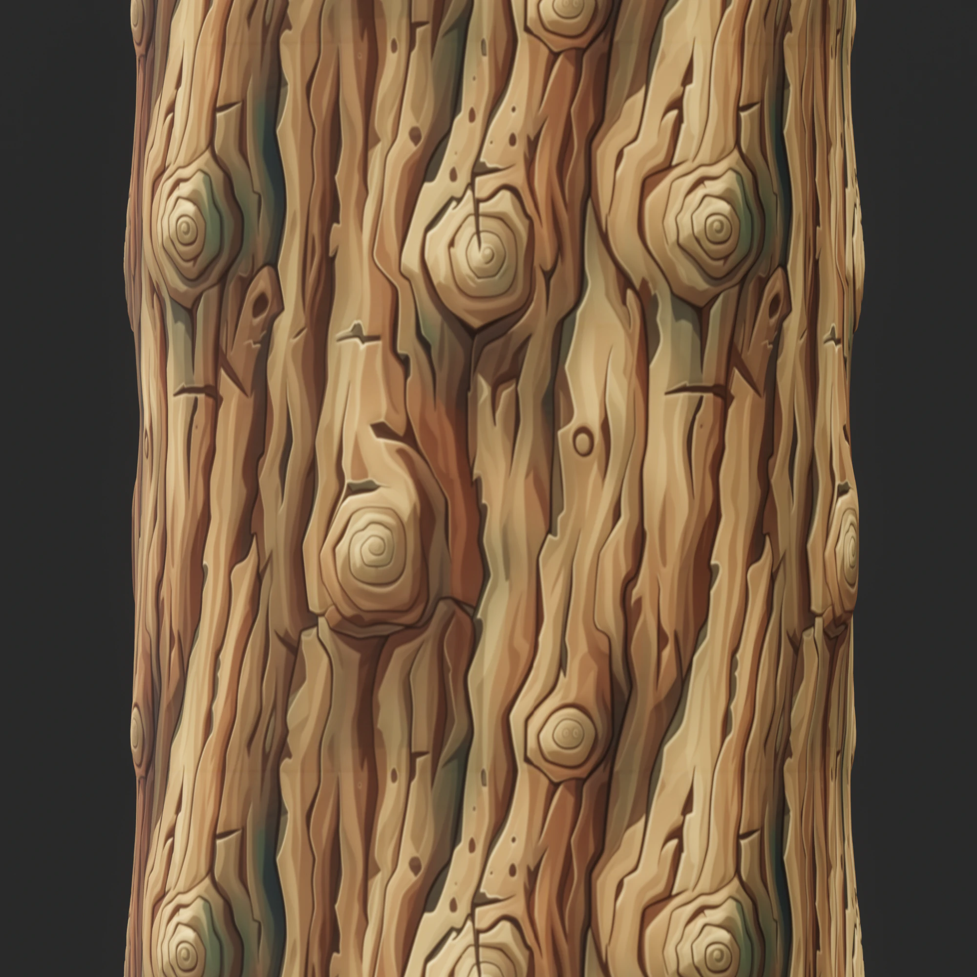 Stylized Bark Seamless Texture CG Textures .c4d .max .obj .3ds .fbx .stl .blend 