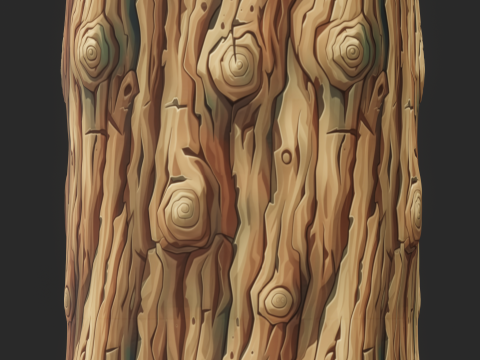 Stylized Bark Seamless Texture CG Textures
