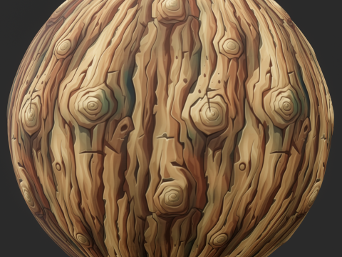 Stylized Bark Seamless Texture CG Textures