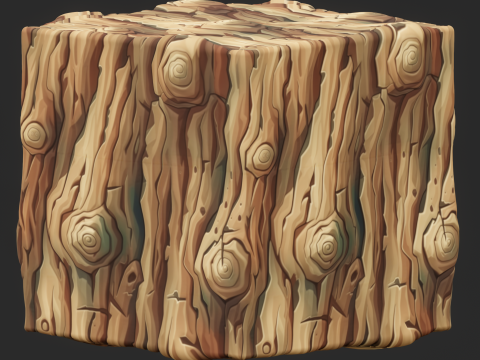 Stylized Bark Seamless Texture CG Textures
