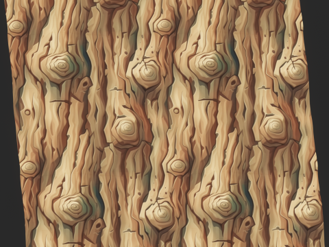 Stylized Bark Seamless Texture CG Textures