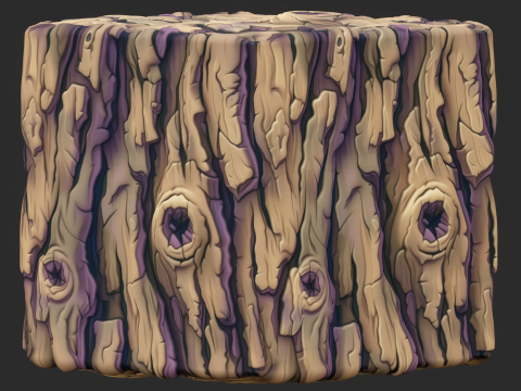 Stylized Bark Seamless Texture CG Textures