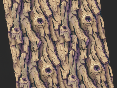 Stylized Bark Seamless Texture CG Textures