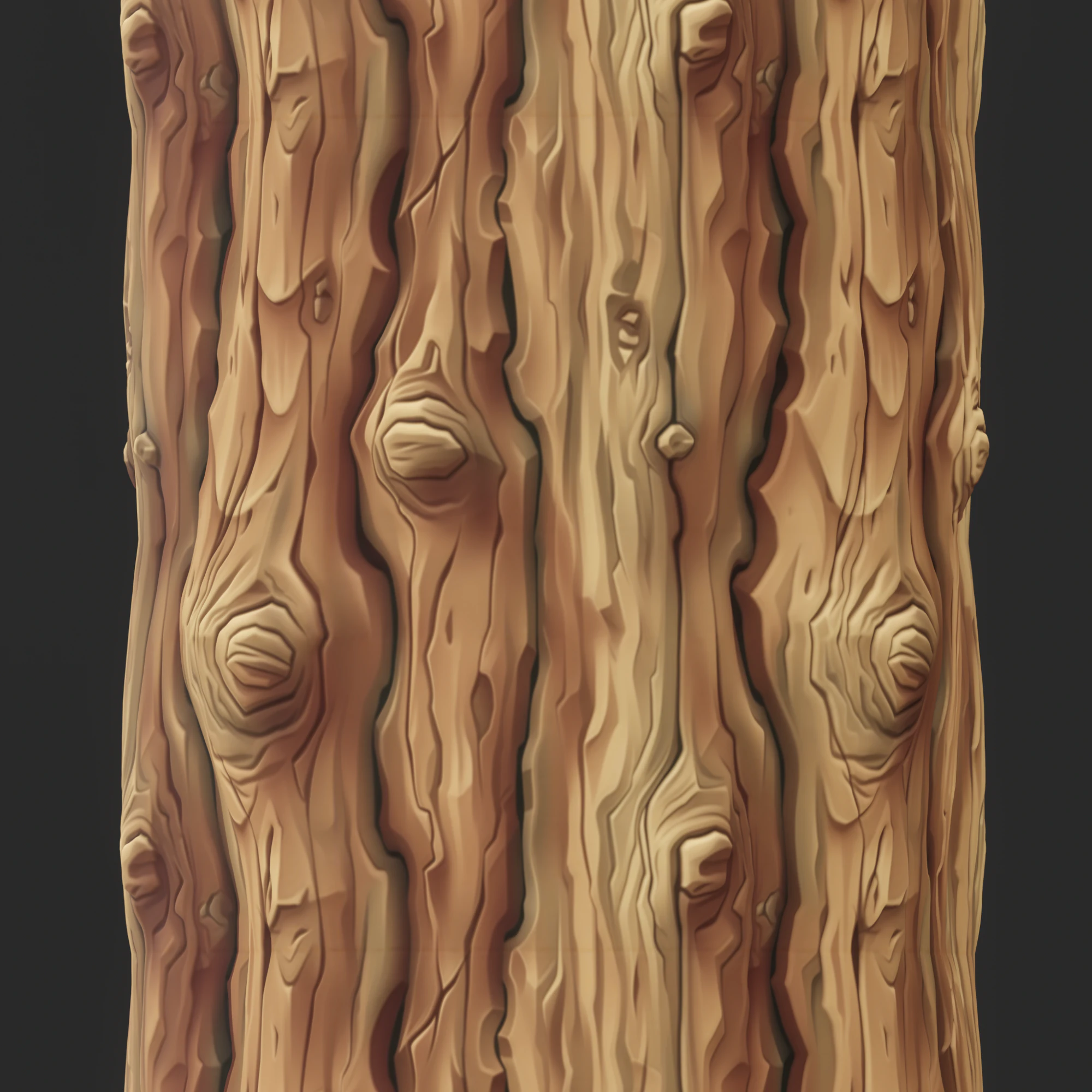 Stylized Bark Seamless Texture CG Textures .c4d .max .obj .3ds .fbx .stl .blend 