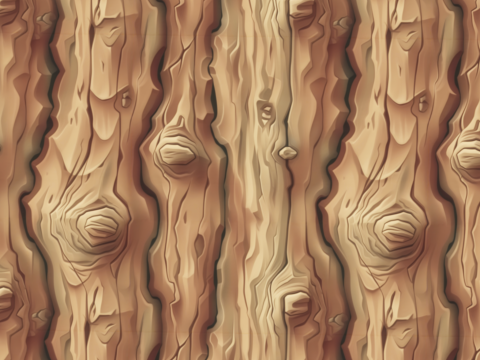 Stylized Bark Seamless Texture Tekstur CG