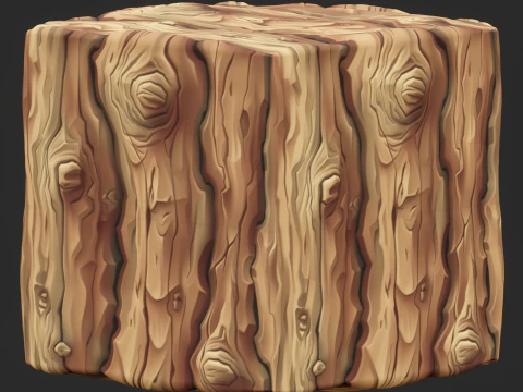 Stylized Bark Seamless Texture CG Textures