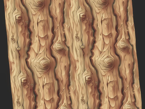 Stylized Bark Seamless Texture CG Textures