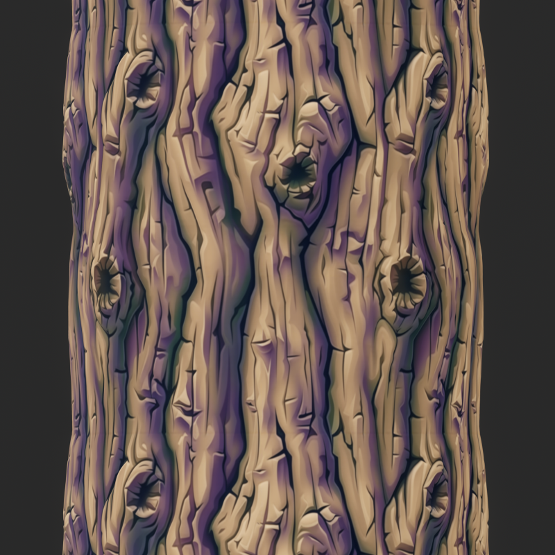 Stylized Bark Seamless Texture CG Textures .c4d .max .obj .3ds .fbx .stl .blend 