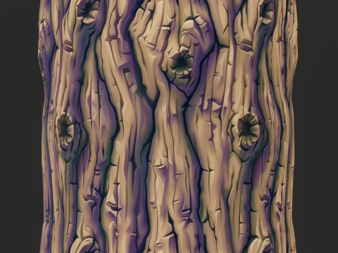 Stylized Bark Seamless Texture CG Tekstury