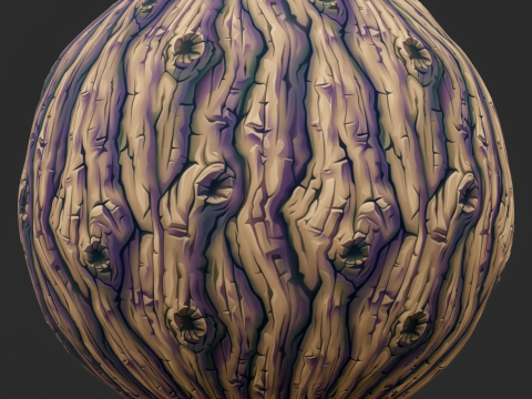 Stylized Bark Seamless Texture CG Textures