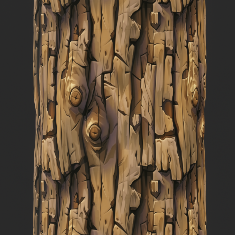 Stylized Bark Seamless Texture CG Textures .c4d .max .obj .3ds .fbx .stl .blend 