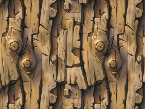 Stylized Bark Seamless Texture CG Textures